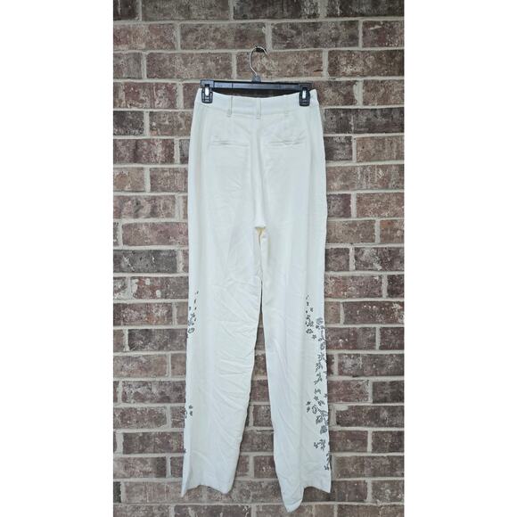 Cinq à Sept Lilac Vine Embellished Pant size 2 NWT - Picture 7 of 9